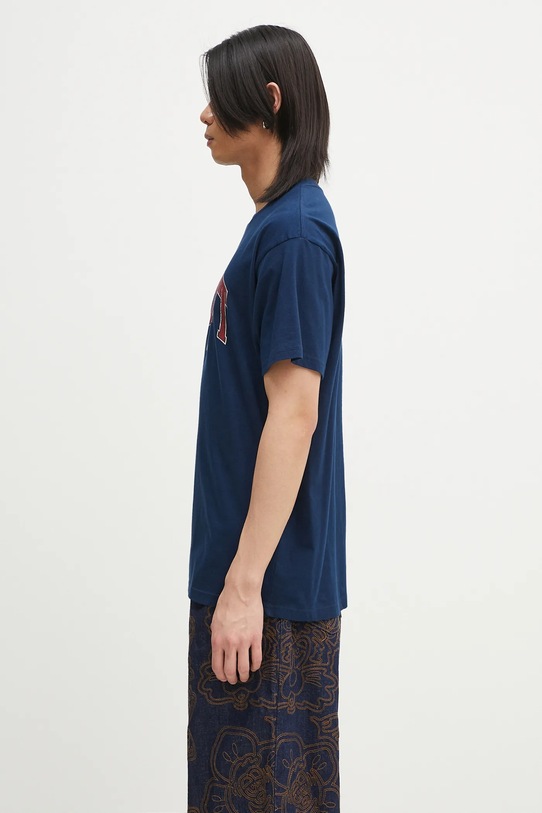 Bavlněné tričko Carhartt WIP S/S Lecture T-Shirt I034766.E74G námořnická modř SS25