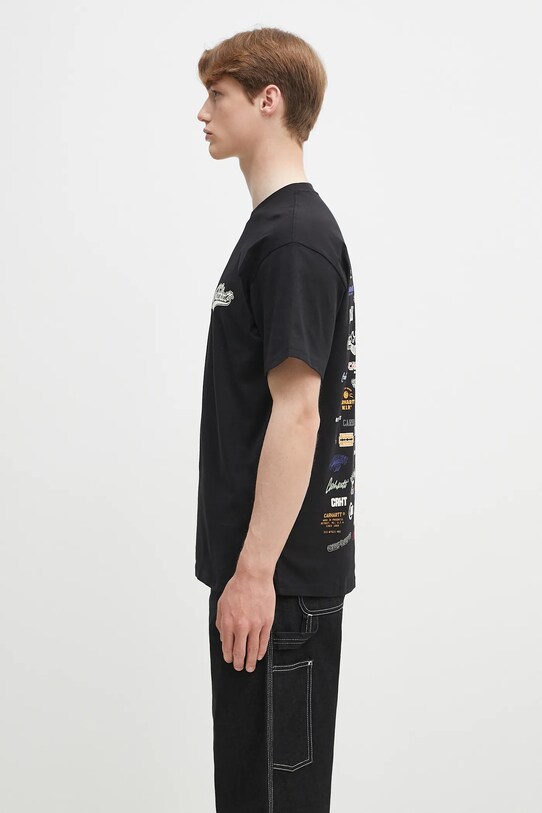 Bavlnené tričko Carhartt WIP S/S Logo T-Shirt I034643.89XX čierna SS25