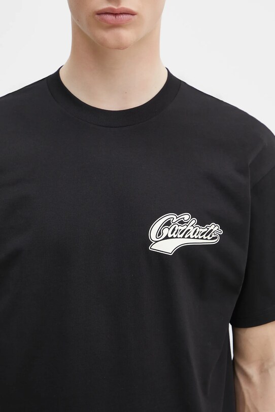 Bavlnené tričko Carhartt WIP S/S Logo T-Shirt čierna I034643.89XX