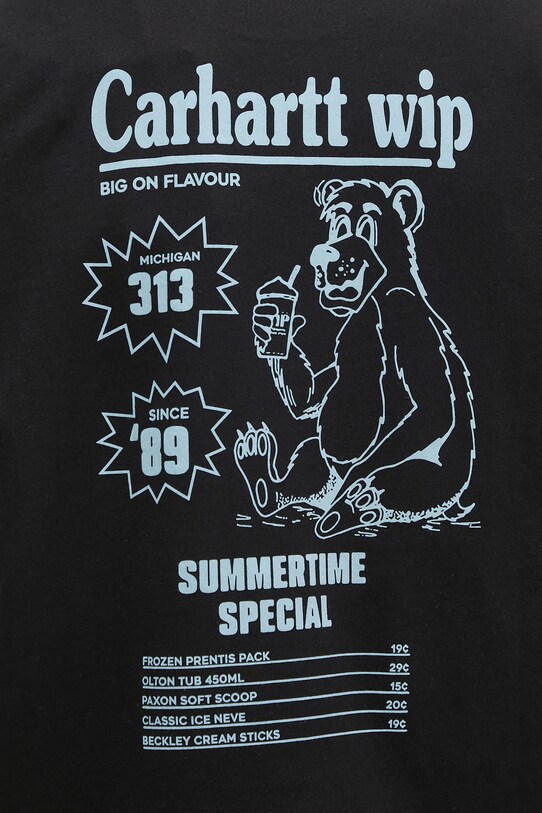 Хлопковая футболка Carhartt WIP S/S Catalogue T-Shirt чёрный I034644.2X8XX