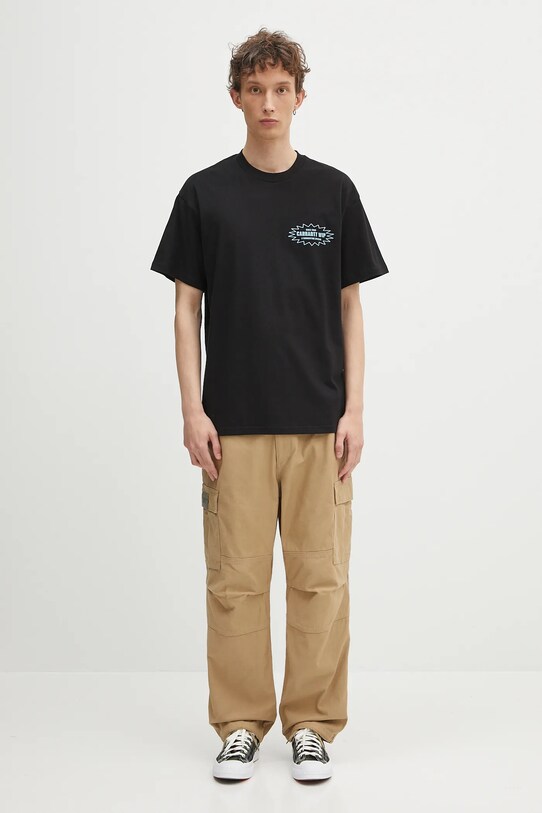 Хлопковая футболка Carhartt WIP S/S Catalogue T-Shirt I034644.2X8XX чёрный