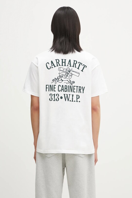 Дрехи Памучна тениска Carhartt WIP S/S Cabinetry T-Shirt I034779.00AXX бял