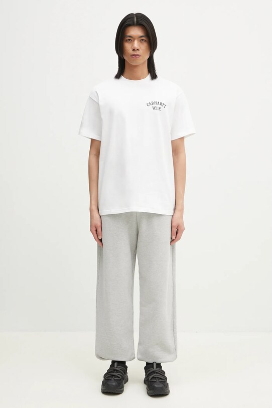 Памучна тениска Carhartt WIP S/S Cabinetry T-Shirt I034779.00AXX бял