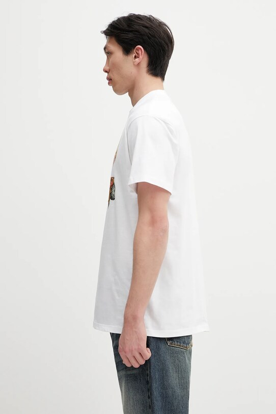 Carhartt WIP t-shirt bawełniany S/S Jacob Rochester T-Shirt I034780.02XX biały SS25