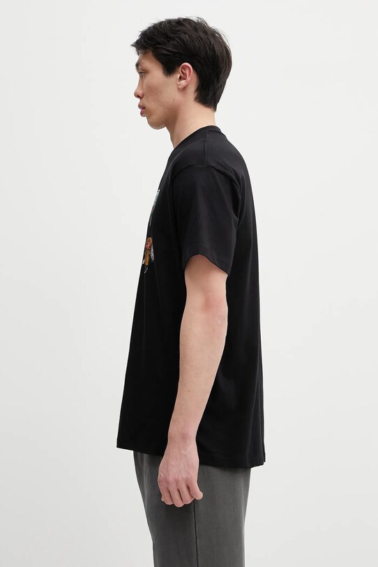 Бавовняна футболка Carhartt WIP S/S Jacob Rochester T-Shirt I034780.89XX чорний SS25