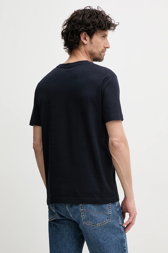 Ρούχα Βαμβακερό μπλουζάκι Gant 2003300 σκούρο μπλε