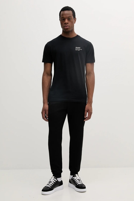 Gant tricou din bumbac 2003300 negru SS25