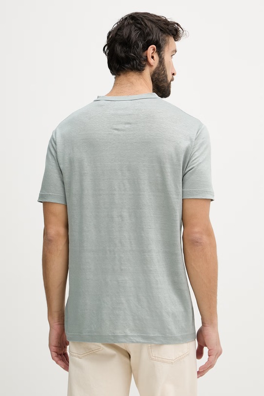 Odzież Gant t-shirt lniany 2003318 zielony