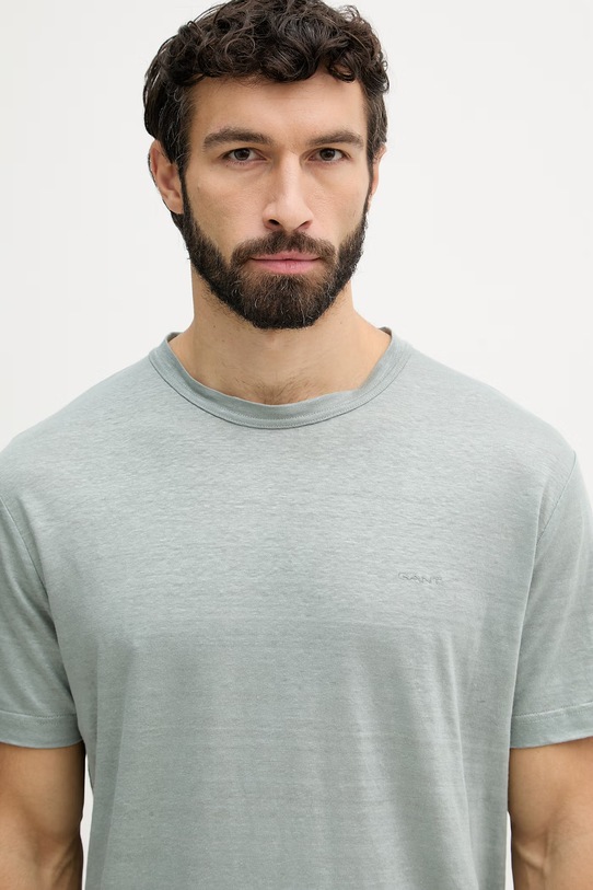 Gant t-shirt lniany zielony 2003318
