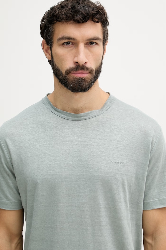 Gant t-shirt lniany zielony 2003318