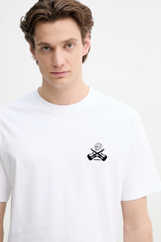 The Kooples tricou din bumbac alb HTSC30029K