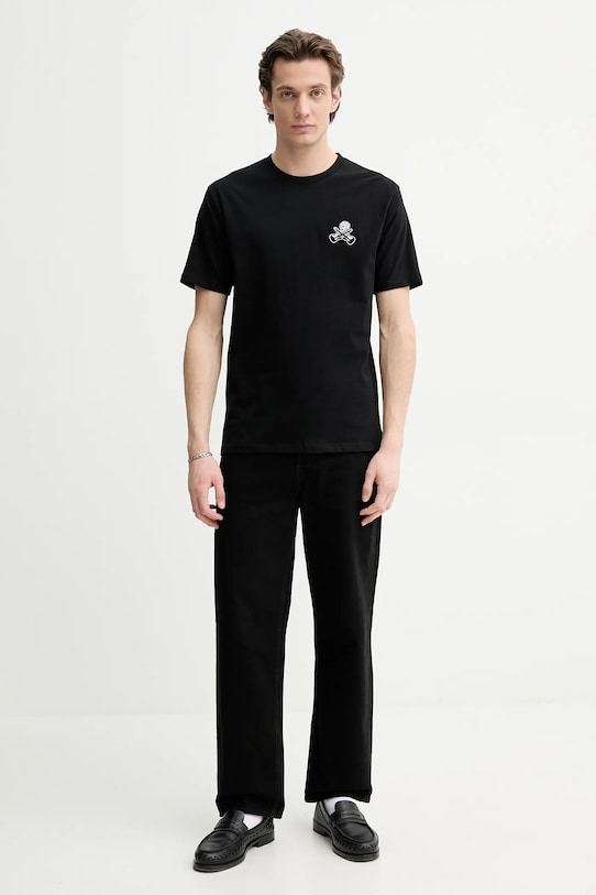The Kooples t-shirt bawełniany HTSC30029K czarny SS25
