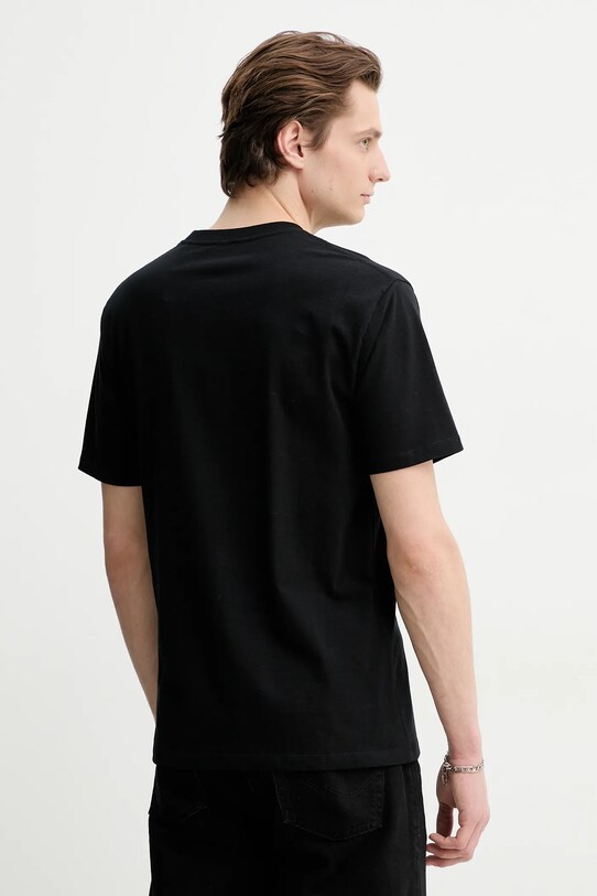 Odzież The Kooples t-shirt bawełniany HTSC30029K czarny