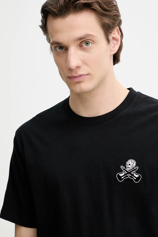 The Kooples t-shirt bawełniany czarny HTSC30029K