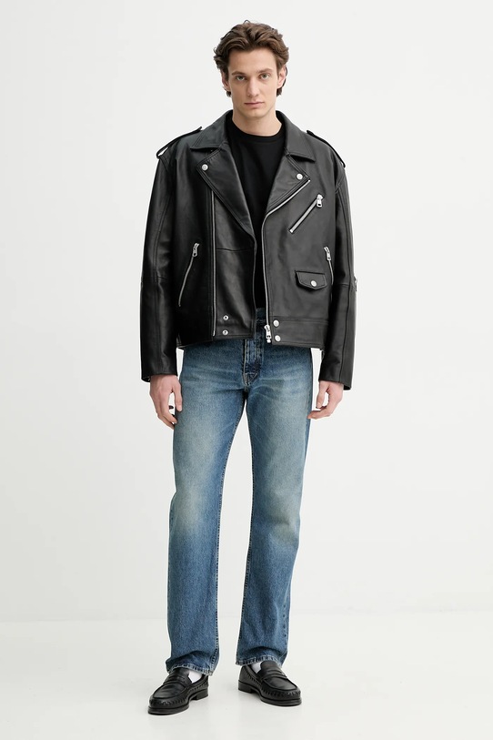 The Kooples t-shirt bawełniany HTSC30036K czarny SS25