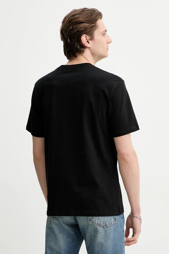 Odzież The Kooples t-shirt bawełniany HTSC30036K czarny