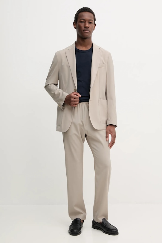 Двостороння бавовняна футболка FROM FUTURE MTS00225 темно-синій SS25