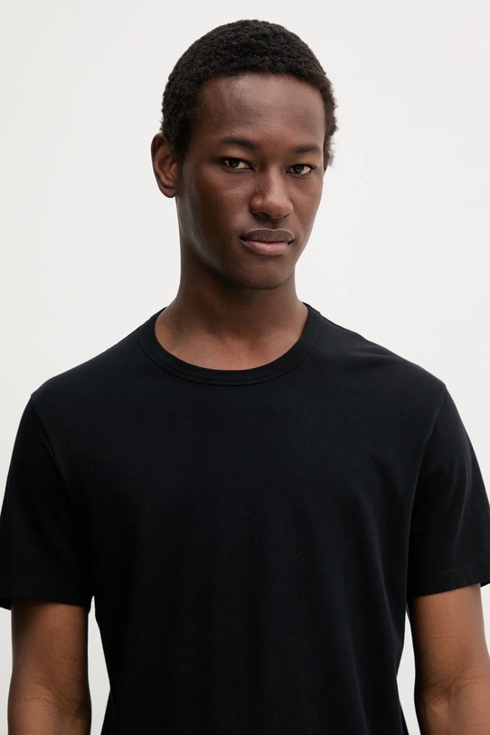 FROM FUTURE tricou reversibil din bumbac negru MTS00225