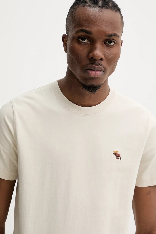 Abercrombie & Fitch tricou din bumbac bej KI124.5068.175
