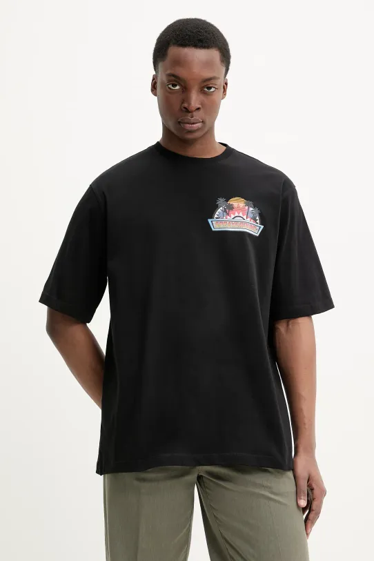 Sprayground t-shirt in cotone rilassato nero SP716BLK