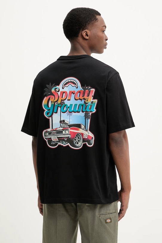 Oblečení Bavlněné tričko Sprayground SP716BLK černá