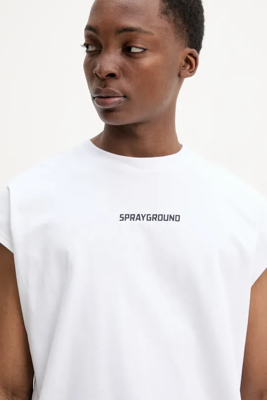 Sprayground t-shirt in cotone bianco SP738WHT