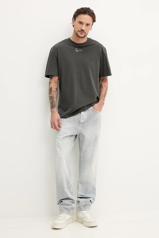 Karl Kani t-shirt bawełniany 60300186 szary SS25