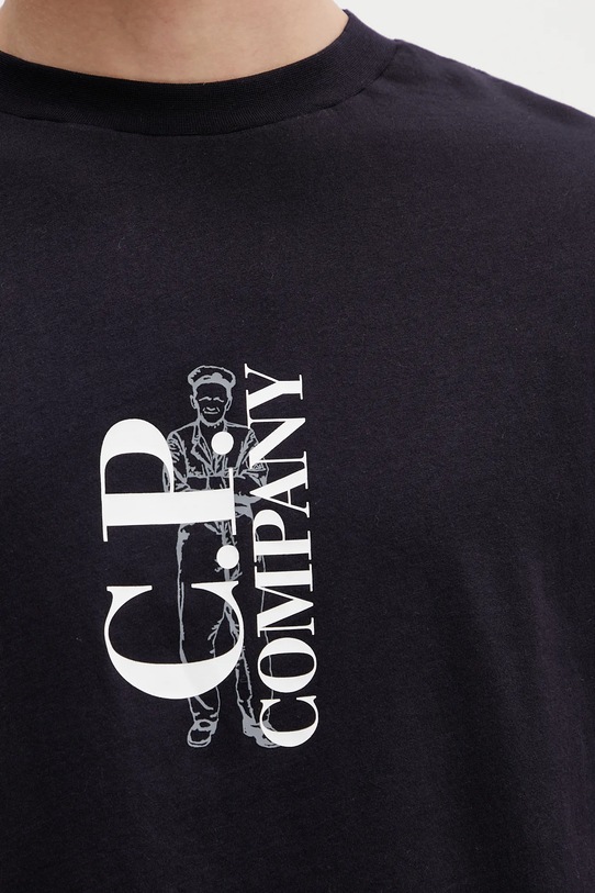 C.P. Company t-shirt in cotone blu navy 18CMTS177A005100W