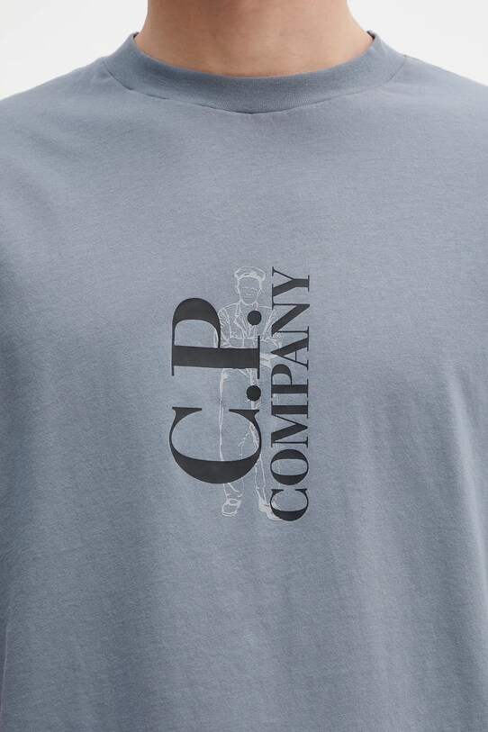 Хлопковая футболка C.P. Company серый 18CMTS177A005100W