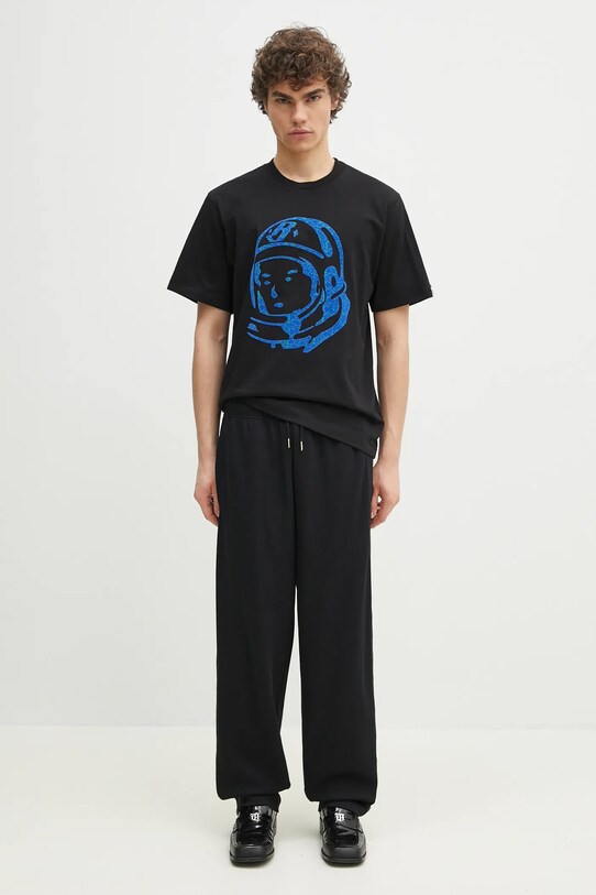 Хлопковая футболка Billionaire Boys Club Cracked Flock Print Astro T-Shirt B25156 чёрный
