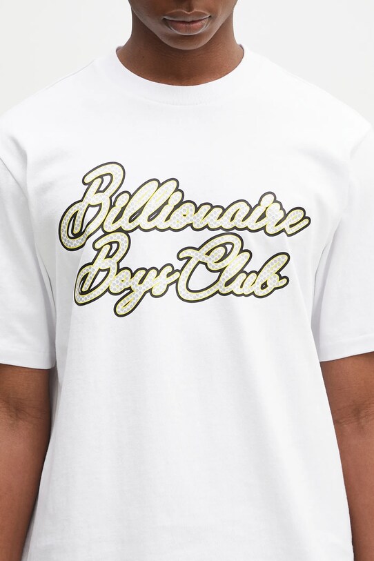 Хлопковая футболка Billionaire Boys Club Diamond Script Logo T-Shirt белый B25162