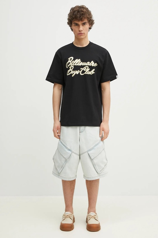 Бавовняна футболка Billionaire Boys Club Diamond Script Logo T-Shirt B25162 чорний