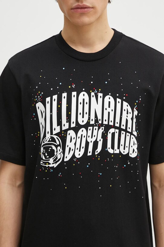 Billionaire Boys Club tricou din bumbac Embellished Arch Logo T-Shirt negru B25155