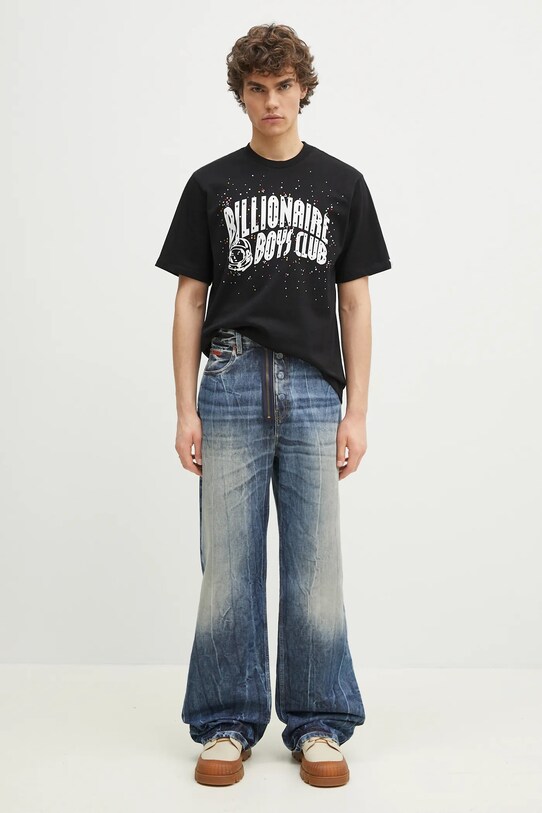 Billionaire Boys Club tricou din bumbac Embellished Arch Logo T-Shirt B25155 negru