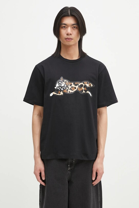 ICECREAM t-shirt bawełniany Running Dog T-Shirt nadruk czarny IC25141
