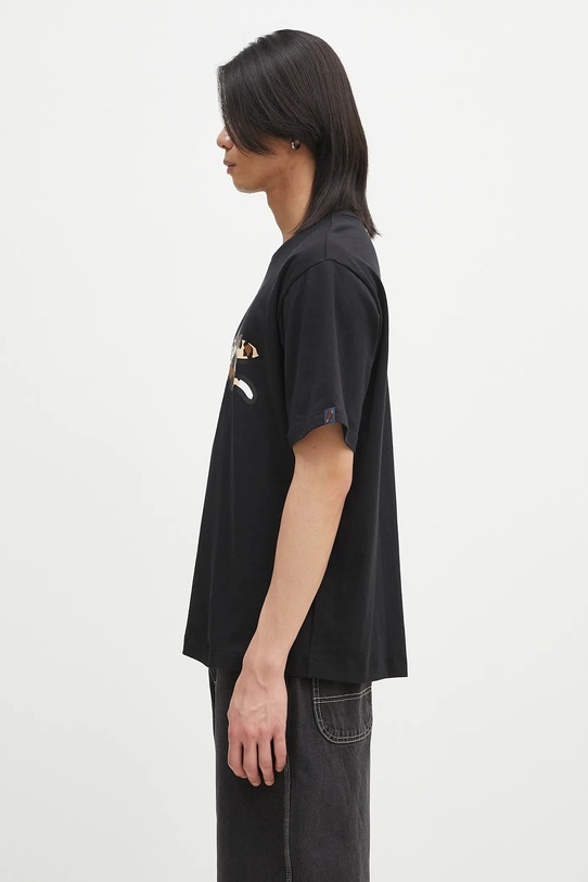 Хлопковая футболка ICECREAM Running Dog T-Shirt IC25141 чёрный SS25