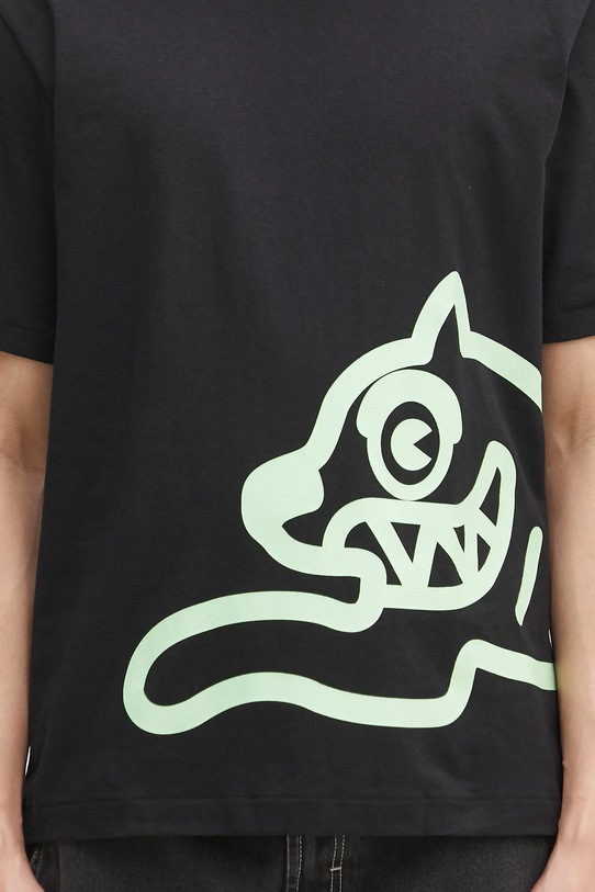 Pamučna majica ICECREAM Jumbo Running Dog T-Shirt crna IC25147