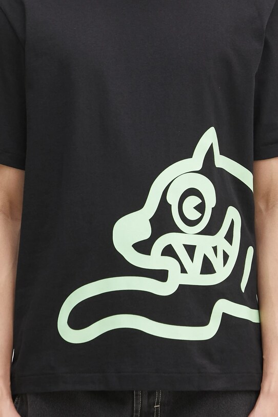 Хлопковая футболка ICECREAM Jumbo Running Dog T-Shirt чёрный IC25147