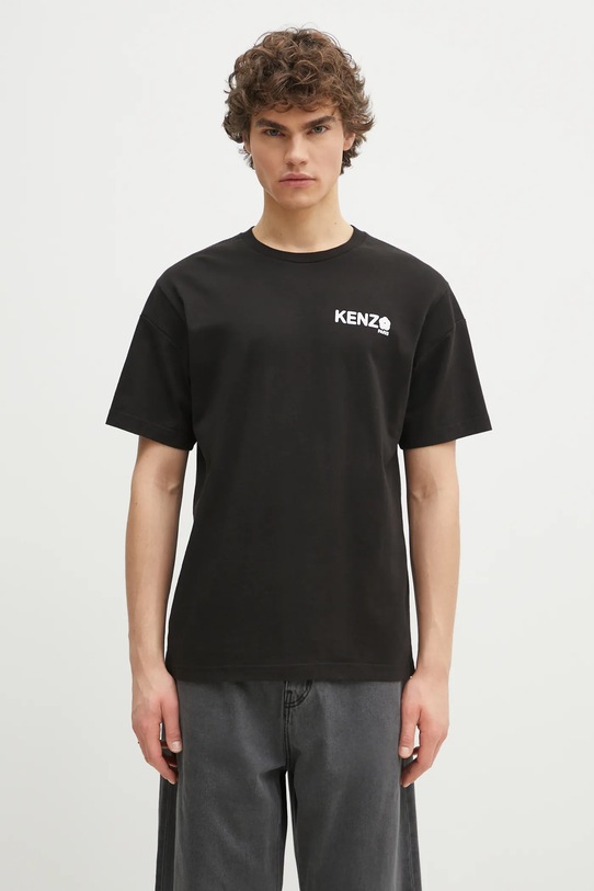 Kenzo t-shirt bawełniany Boke Flower 2.0 nadruk czarny FF55TS4894SG.99J