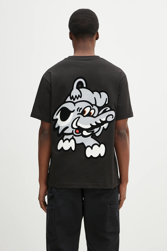 Kenzo t-shirt bawełniany x Verdy nadruk czarny FF55TS4994SG.99J