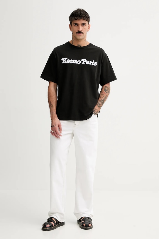 Kenzo t-shirt bawełniany x Verdy FF55TS4994SG.99J czarny SS25
