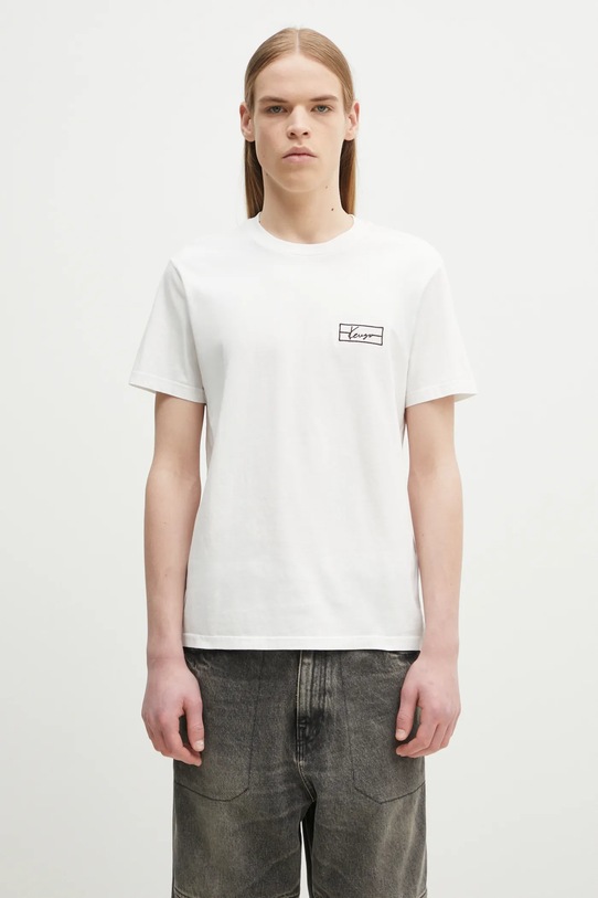 Памучна тениска Kenzo щампа бял FF55TS5254SO.02