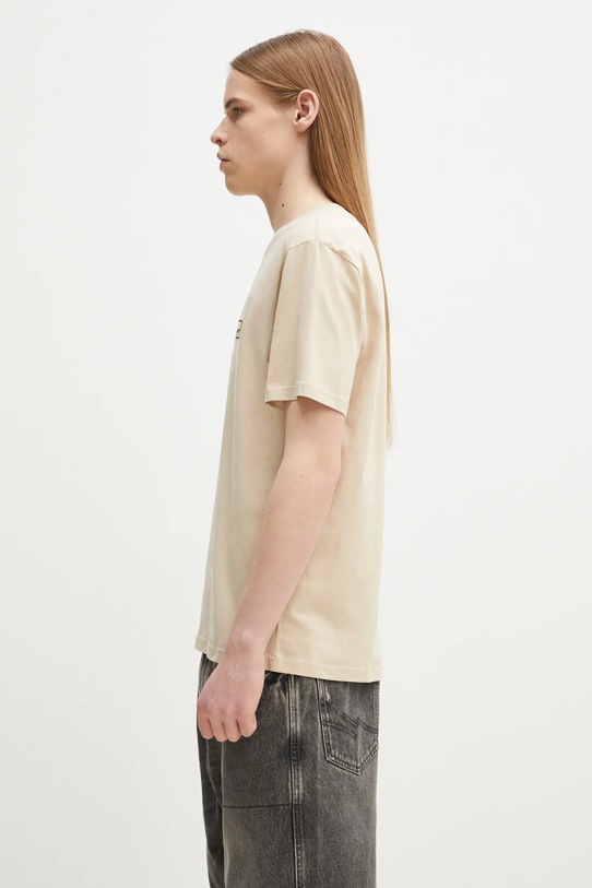 Kenzo t-shirt bawełniany FF55TS5254SO.11 beżowy SS25