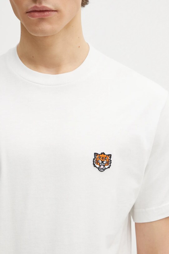 Kenzo cotton t-shirt Happy Tiger white FF55TS5274SG.02