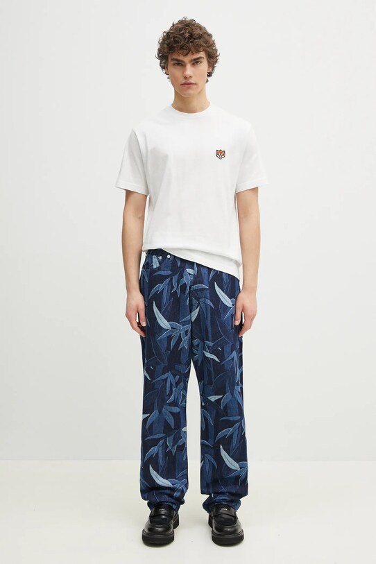 Kenzo cotton t-shirt Happy Tiger FF55TS5274SG.02 white