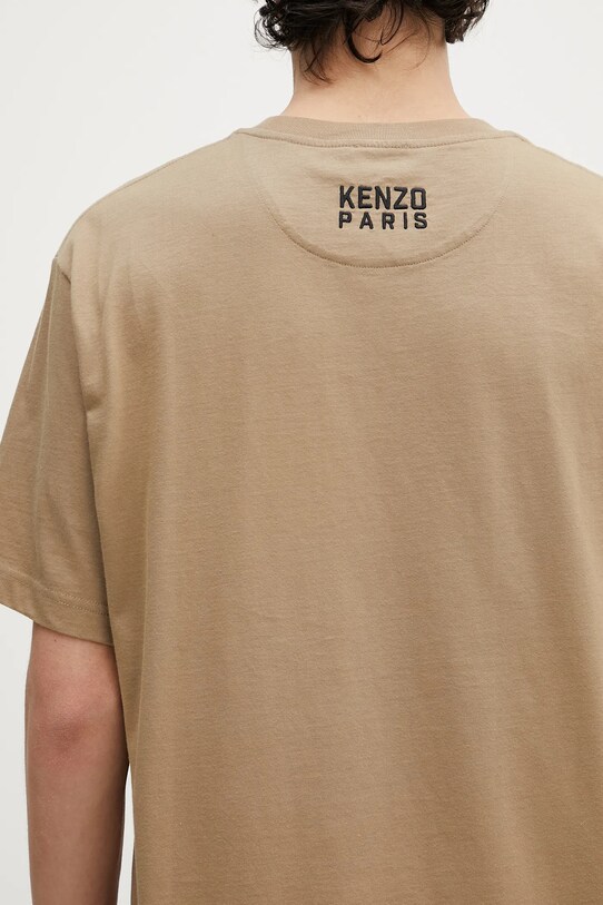 Βαμβακερό μπλουζάκι Kenzo Happy Tiger FF55TS5274SG.10 πράσινο