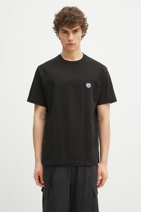Kenzo cotton t-shirt Happy Tiger relaxed black FF55TS5274SG.99J