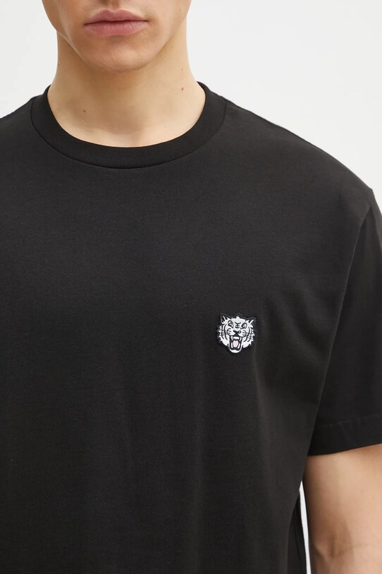 Хлопковая футболка Kenzo Happy Tiger чёрный FF55TS5274SG.99J