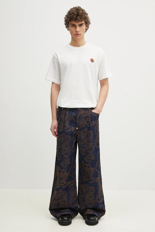 Памучна тениска Kenzo Pop FF55TS5284SG.02 бял