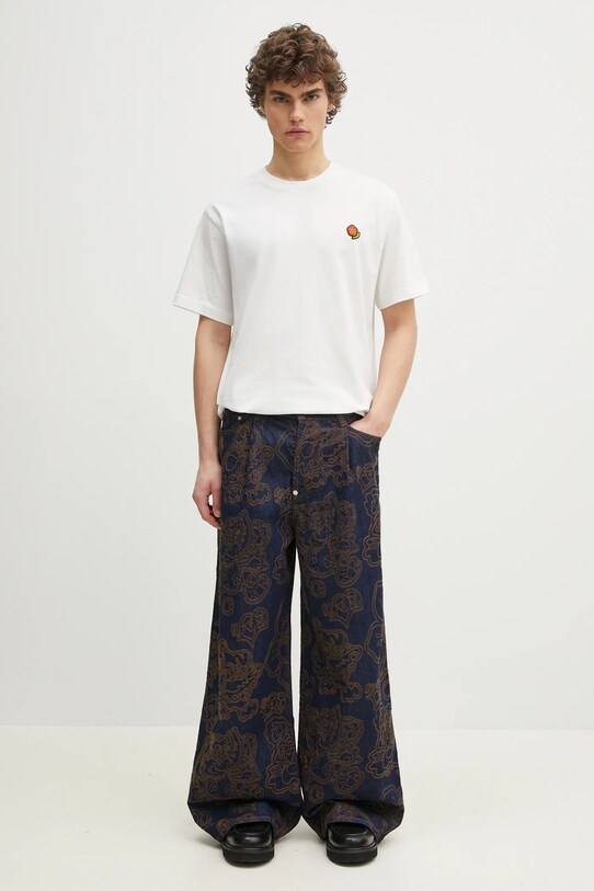 Bavlněné tričko Kenzo Pop FF55TS5284SG.02 bílá